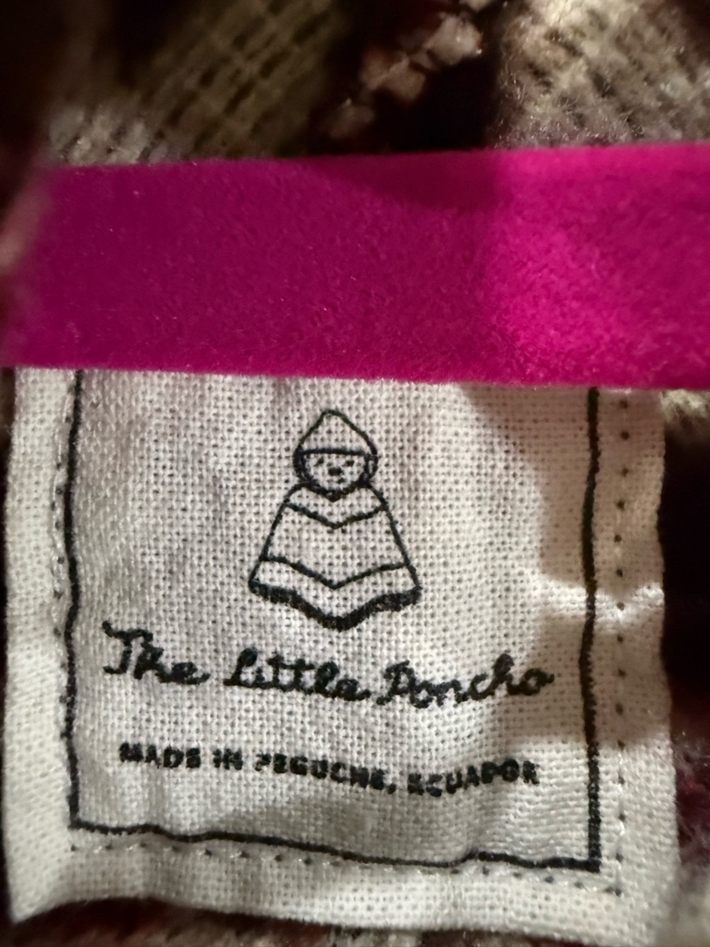 The little poncho adult sized poncho unisex one size - Picture 5 of 9